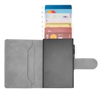 ETRES SMART WALLET SLIDE PORTACARTE IN METALLO GREY MAGSAFE