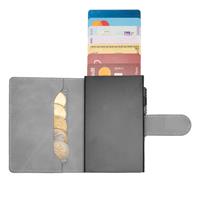 ETRES SMART WALLET SLIDE PORTACARTE IN METALLO GREY MAGSAFE