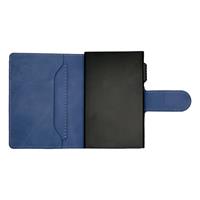 ETRES SMART WALLET SLIDE PORTACARTE IN METALLO BLU MAGSAFE