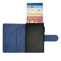 ETRES SMART WALLET SLIDE PORTACARTE IN METALLO BLU MAGSAFE