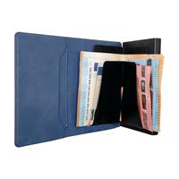 ETRES SMART WALLET SLIDE PORTACARTE IN METALLO BLU MAGSAFE