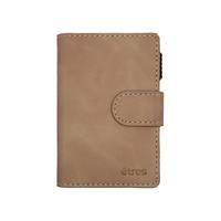 ETRES SMART WALLET SLIDE PORTACARTE IN METALLO BROWN MAGSAFE