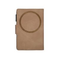 ETRES SMART WALLET SLIDE PORTACARTE IN METALLO BROWN MAGSAFE