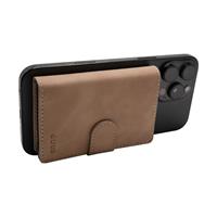 ETRES SMART WALLET SLIDE PORTACARTE IN METALLO BROWN MAGSAFE