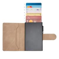 ETRES SMART WALLET SLIDE PORTACARTE IN METALLO BROWN MAGSAFE