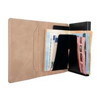ETRES SMART WALLET SLIDE PORTACARTE IN METALLO BROWN MAGSAFE