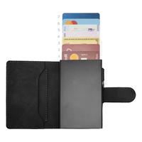 ETRES SMART WALLET SLIDE PORTACARTE IN METALLO SAFFIANO BLACK