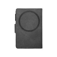 ETRES SMART WALLET SLIDE PORTACARTE IN METALLO SAFFIANO GREY