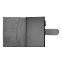 ETRES SMART WALLET SLIDE PORTACARTE IN METALLO SAFFIANO GREY