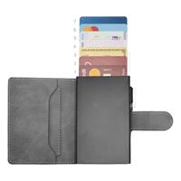 ETRES SMART WALLET SLIDE PORTACARTE IN METALLO SAFFIANO GREY