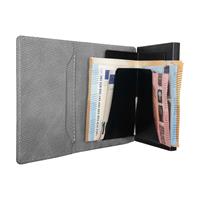 ETRES SMART WALLET SLIDE PORTACARTE IN METALLO SAFFIANO GREY
