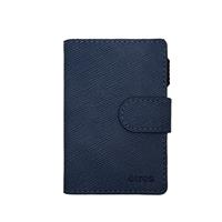 ETRES SMART WALLET SLIDE PORTACARTE IN METALLO SAFFIANO DARK BLU