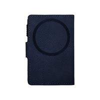 ETRES SMART WALLET SLIDE PORTACARTE IN METALLO SAFFIANO DARK BLU