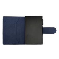 ETRES SMART WALLET SLIDE PORTACARTE IN METALLO SAFFIANO DARK BLU