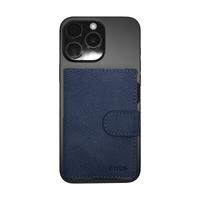 ETRES SMART WALLET SLIDE PORTACARTE IN METALLO SAFFIANO DARK BLU