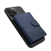 ETRES SMART WALLET SLIDE PORTACARTE IN METALLO SAFFIANO DARK BLU