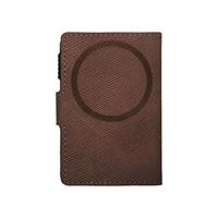 ETRES SMART WALLET SLIDE PORTACARTE IN METALLO SAFFIANO DARK BR