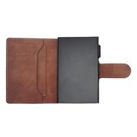 ETRES SMART WALLET SLIDE PORTACARTE IN METALLO SAFFIANO DARK BR