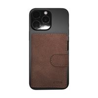 ETRES SMART WALLET SLIDE PORTACARTE IN METALLO SAFFIANO DARK BR