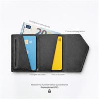 ETRES ITALIA WALLET MODELLO ROMA GENUINE LEATHER CLASSIC BLACK