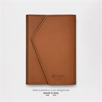 ETRES ITALIA WALLET MODELLO ROMA GENUINE LEATHER CLASSIC BROWN
