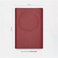 ETRES ITALIA WALLET MODELLO ROMA GENUINE LEATHER CLASSIC DARKRED