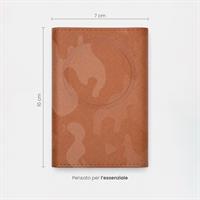 ETRES ITALIA WALLET MODELLO ROMA GENUINE LEATHER CAM BROWN
