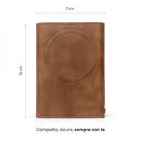 TECHMADE SMART WALLET PORTACARTE BASIC DARK BROWN