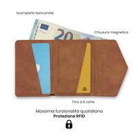 TECHMADE SMART WALLET PORTACARTE BASIC DARK BROWN