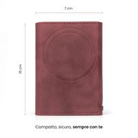 TECHMADE SMART WALLET PORTACARTEDARK RED