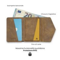 TECHMADE SMART WALLET PORTACARTE BASIC LIGHT BROWN