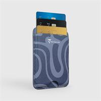TECHMADE SMART WALLET SLIM DESIGN MAGNETIC 3 CARTE LIQUID-BLU