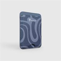 TECHMADE SMART WALLET SLIM DESIGN MAGNETIC 3 CARTE LIQUID-BLU