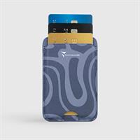 TECHMADE SMART WALLET SLIM DESIGN MAGNETIC 3 CARTE LIQUID-BLU