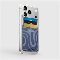 TECHMADE SMART WALLET SLIM DESIGN MAGNETIC 3 CARTE LIQUID-BLU