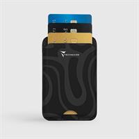 TECHMADE SMART WALLET SLIM DESIGN MAGNETIC 3 CARTE LIQUID-NERO