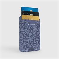 TECHMADE SMART WALLET SLIM DESIGN MAGNETIC 3 CARTE WRITE-BLU