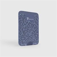TECHMADE SMART WALLET SLIM DESIGN MAGNETIC 3 CARTE WRITE-BLU