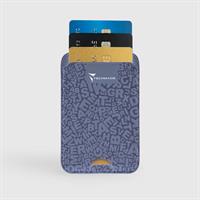TECHMADE SMART WALLET SLIM DESIGN MAGNETIC 3 CARTE WRITE-BLU