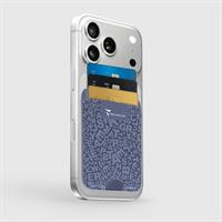 TECHMADE SMART WALLET SLIM DESIGN MAGNETIC 3 CARTE WRITE-BLU
