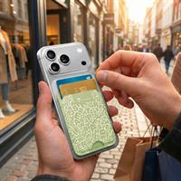 TECHMADE SMART WALLET SLIM DESIGN MAGNETIC 3 CARTE WRITE-SALVIA