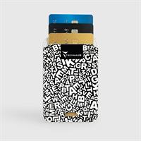 TECHMADE SMART WALLET SLIM DESIGN MAGNETIC 3 CARTE WRITE-NERO
