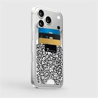 TECHMADE SMART WALLET SLIM DESIGN MAGNETIC 3 CARTE WRITE-NERO