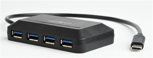 TECHMADE GEMBIRD HUB TYPE-C USB 3.1 A 4 PORTE
