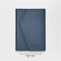 ETRES EASY WALLET NATURAL GENUINE LEATHER BLUE