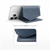 ETRES EASY WALLET NATURAL GENUINE LEATHER BLUE