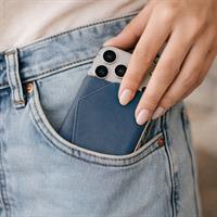 ETRES EASY WALLET NATURAL GENUINE LEATHER BLUE