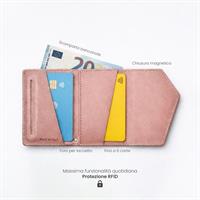 ETRES EASY WALLET NATURAL GENUINE LEATHER PINK