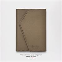 ETRES EASY WALLET NATURAL GENUINE LEATHER DARK BROWN