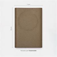 ETRES EASY WALLET NATURAL GENUINE LEATHER DARK BROWN